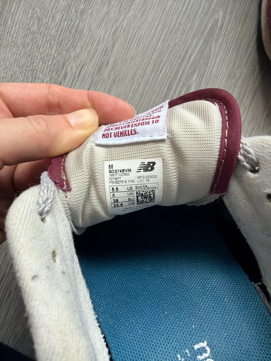 New Balance 574 Classic Sneakers Burgundy - photo 4