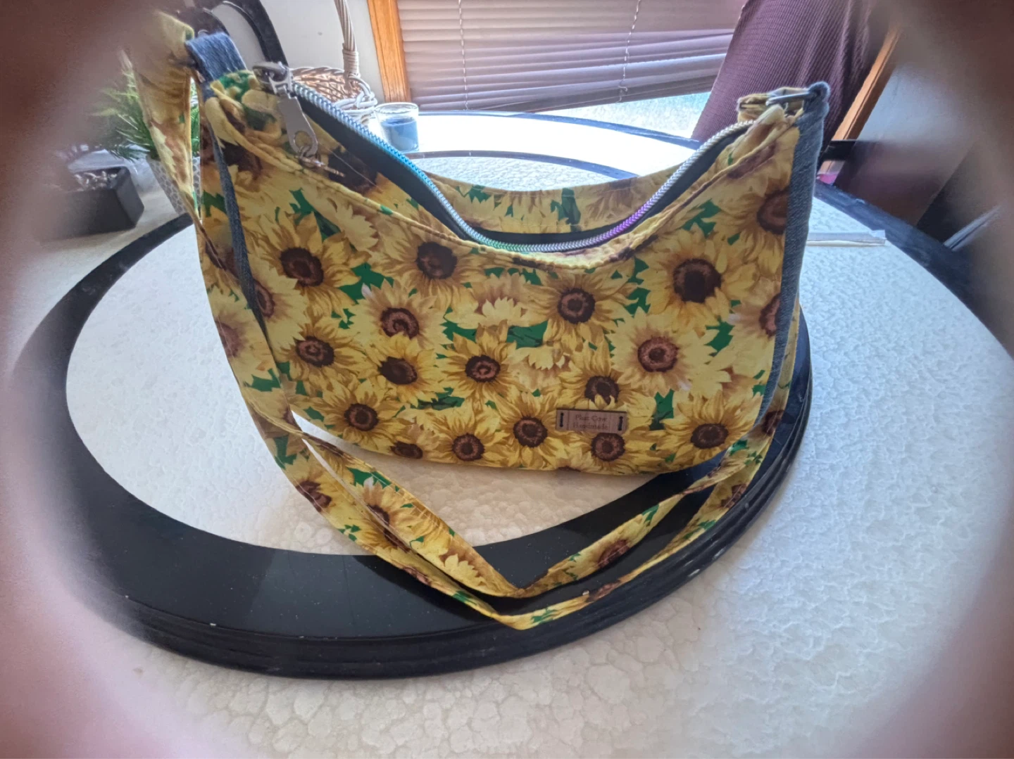 Sunflower Print Shoulder Bag - photo 4