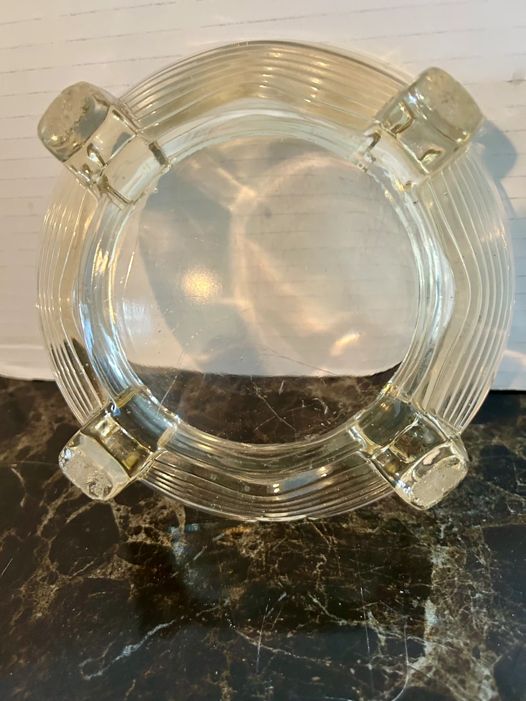 Clear Glass Ashtray - photo 2