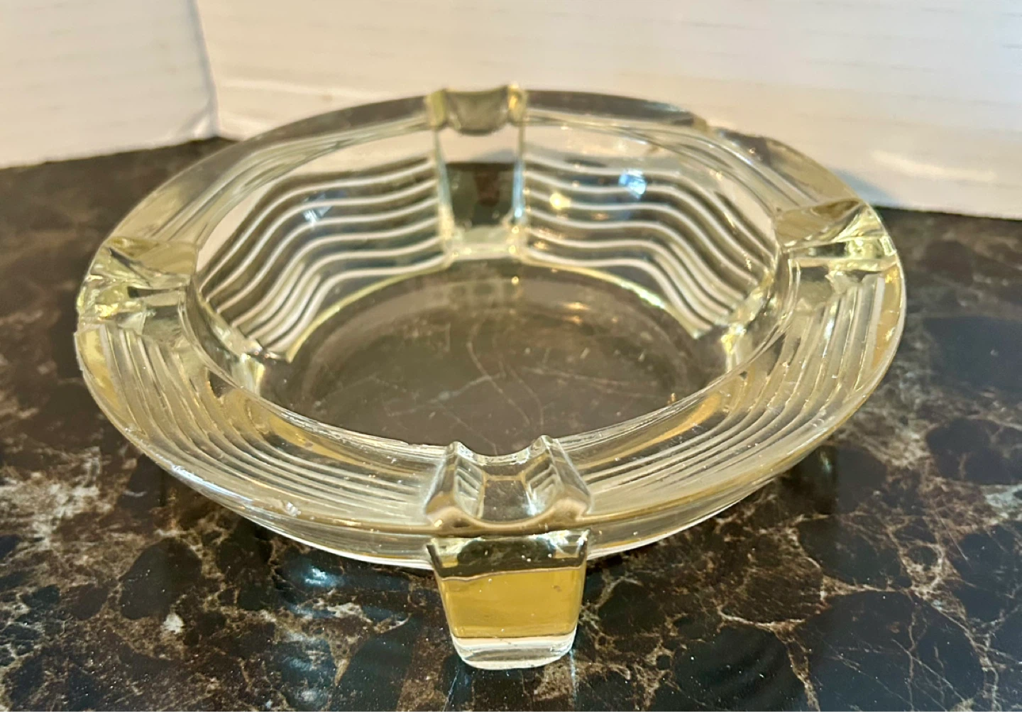 Clear Glass Ashtray