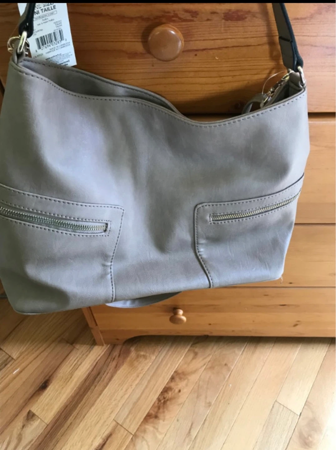 George Taupe Faux Leather Hobo Bag - photo 2
