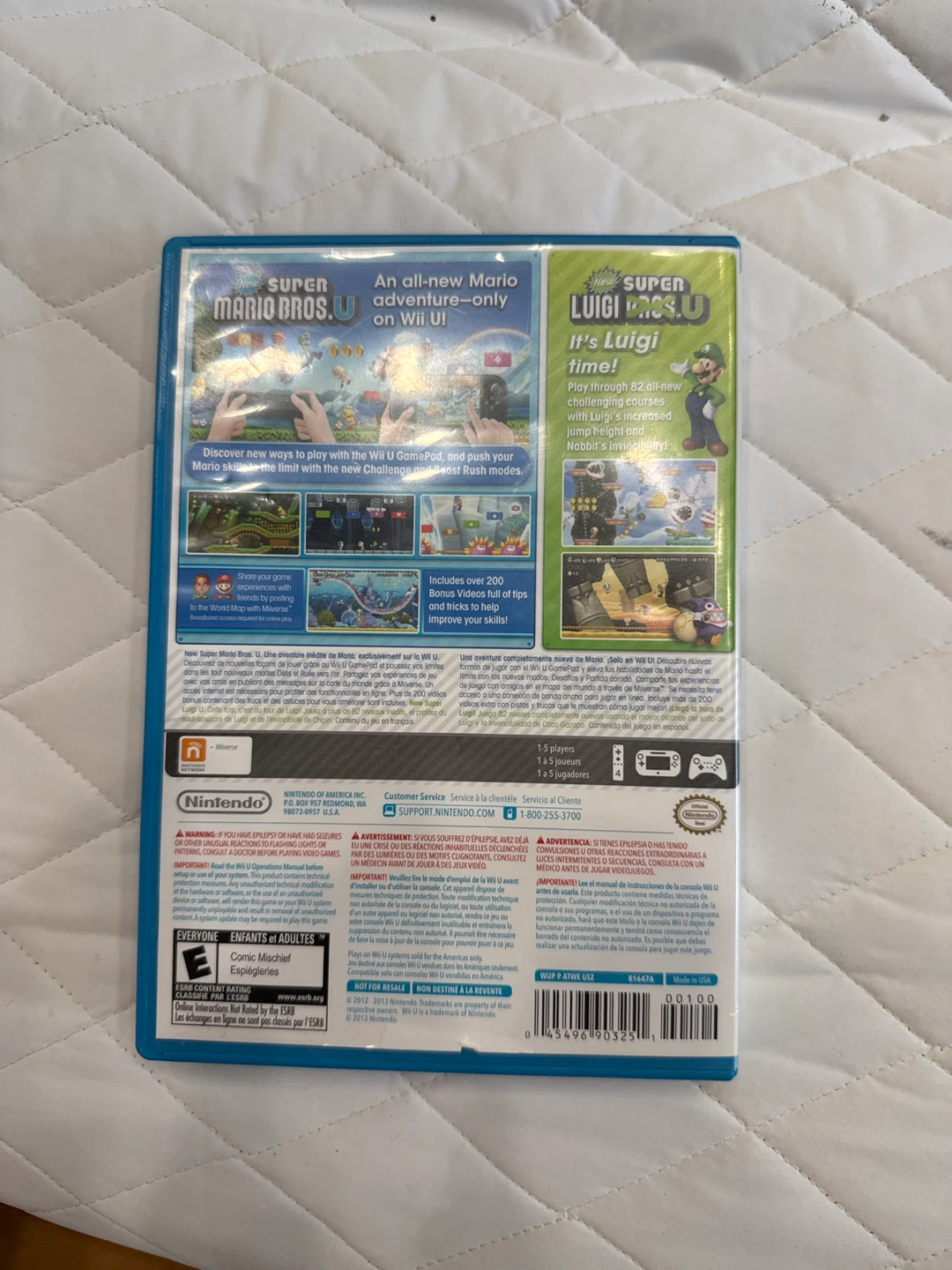 New Super Mario Bros. U + Luigi U Wii U Game - photo 3
