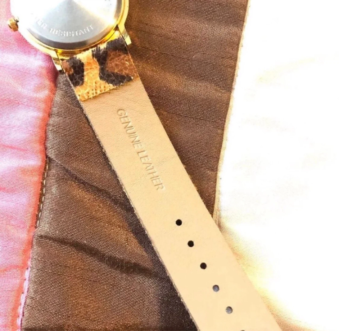 Morita Women's Quartz Watch - Leopard Print Genuine Leather Band - photo 2