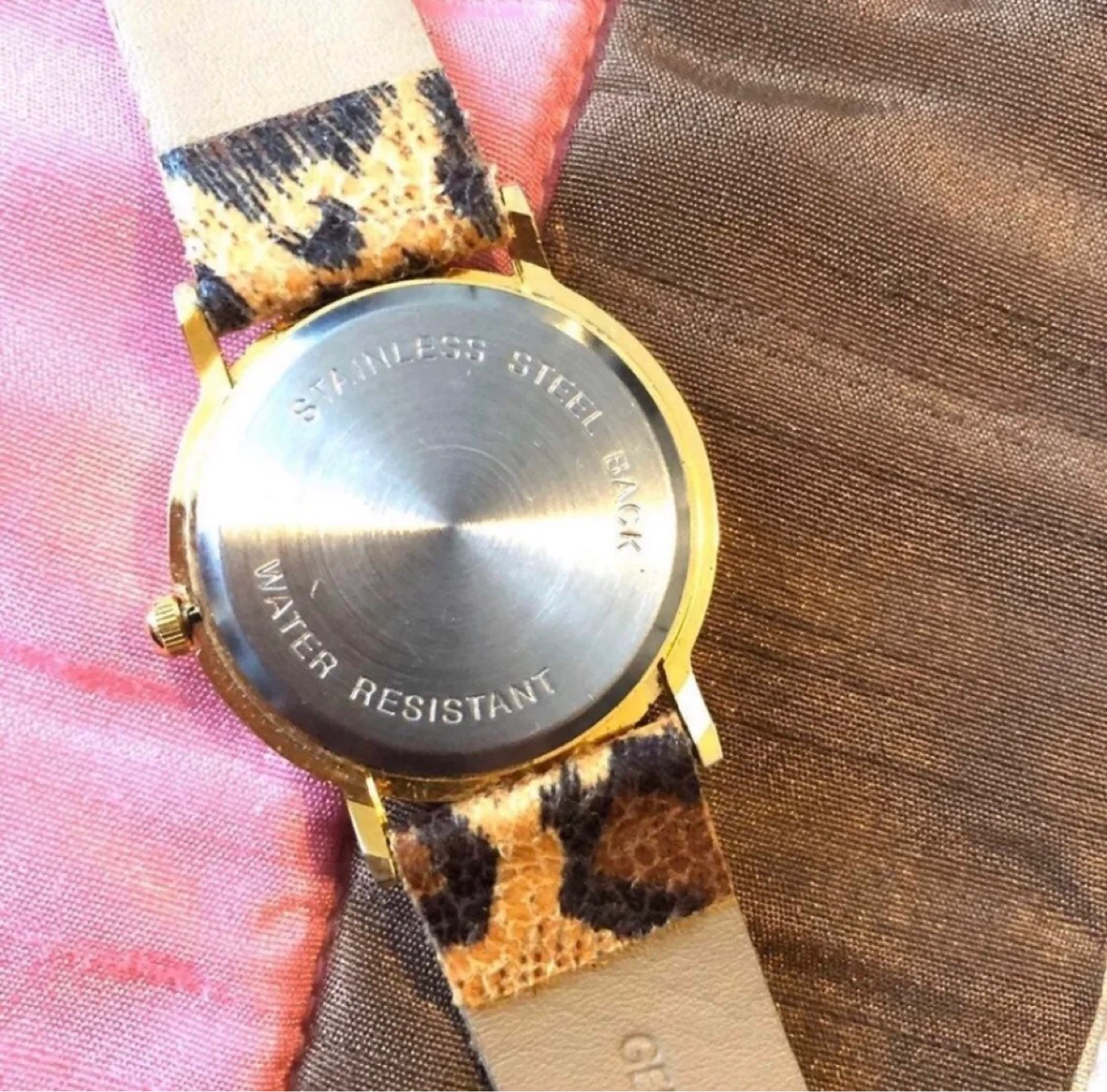 Morita Women's Quartz Watch - Leopard Print Genuine Leather Band - photo 3