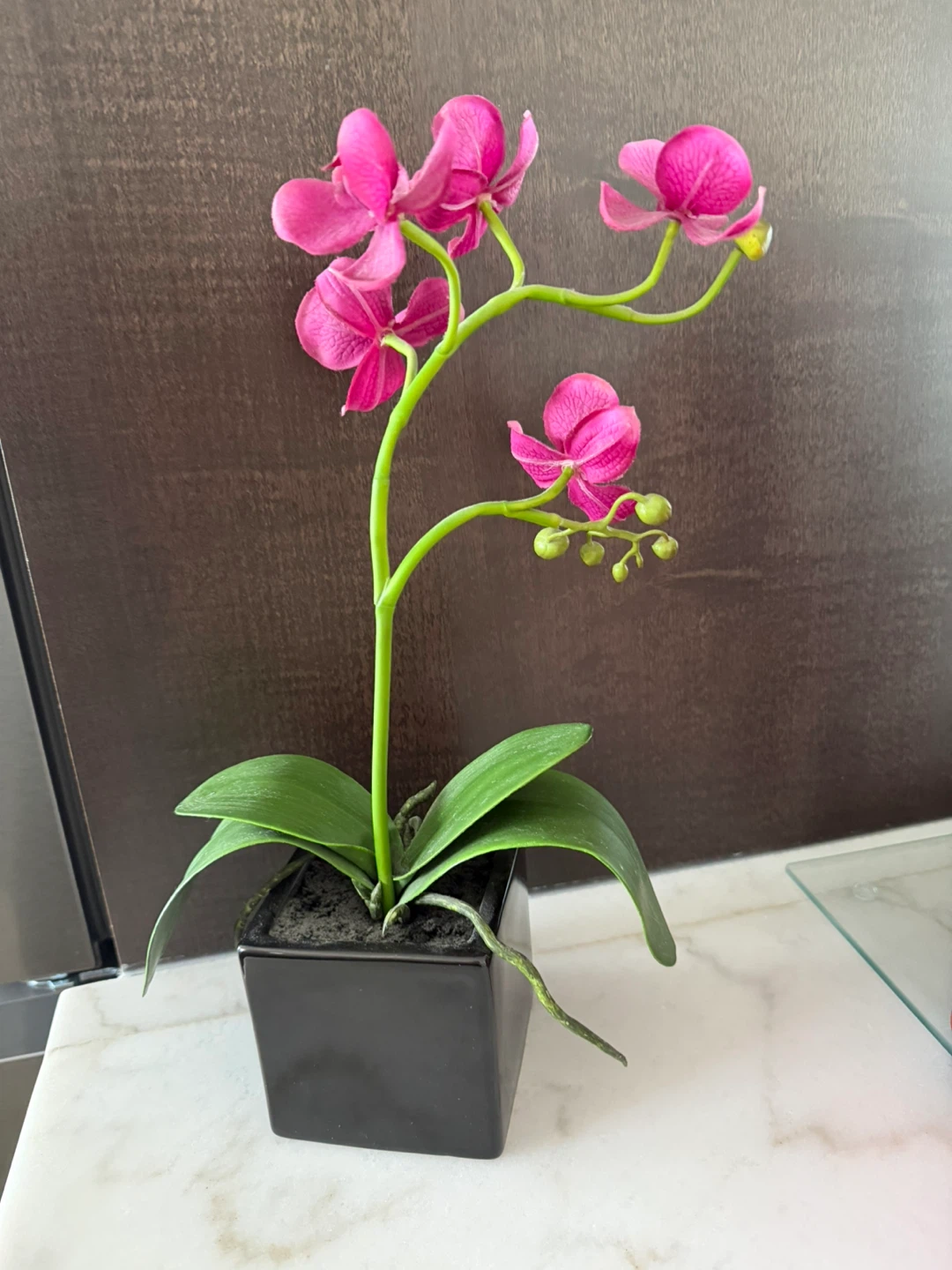 Artificial Pink Orchid Plant - photo 2