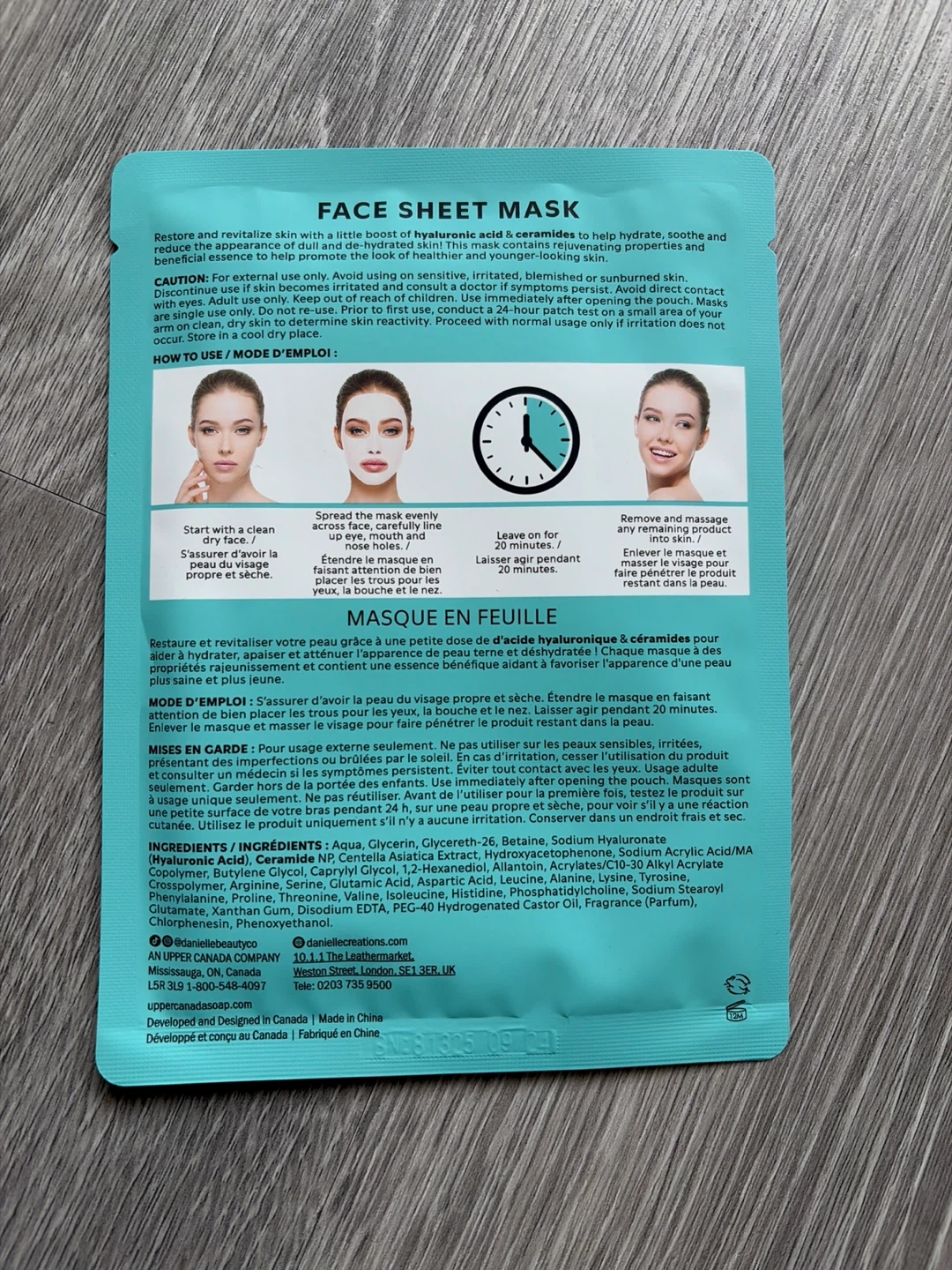 Hydrated Glow Face Sheet Mask - Hyaluronic Acid & Ceramides - photo 2