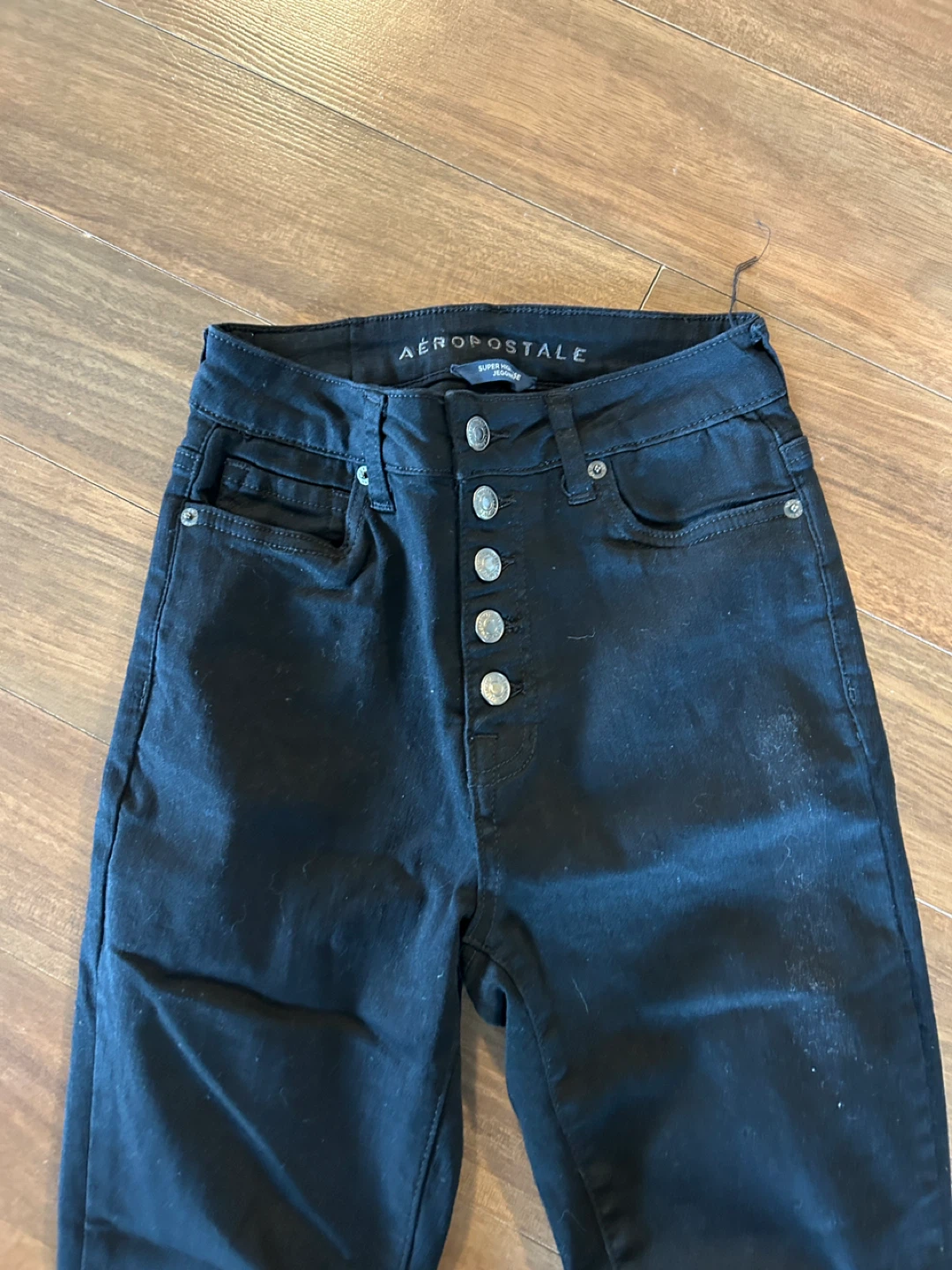 Aeropostale Black High Waisted Jeggings size 2 & a size 0 - photo 2