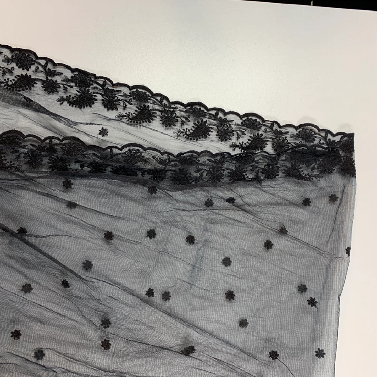 Black Lace Material 45x85" ⚽️