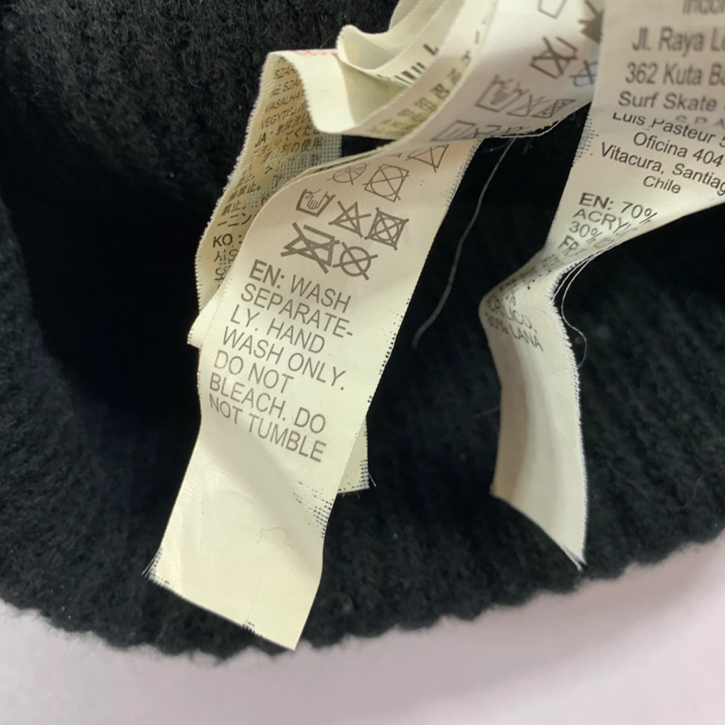 Quiksilver Black Beanie small ⚽️ - photo 4