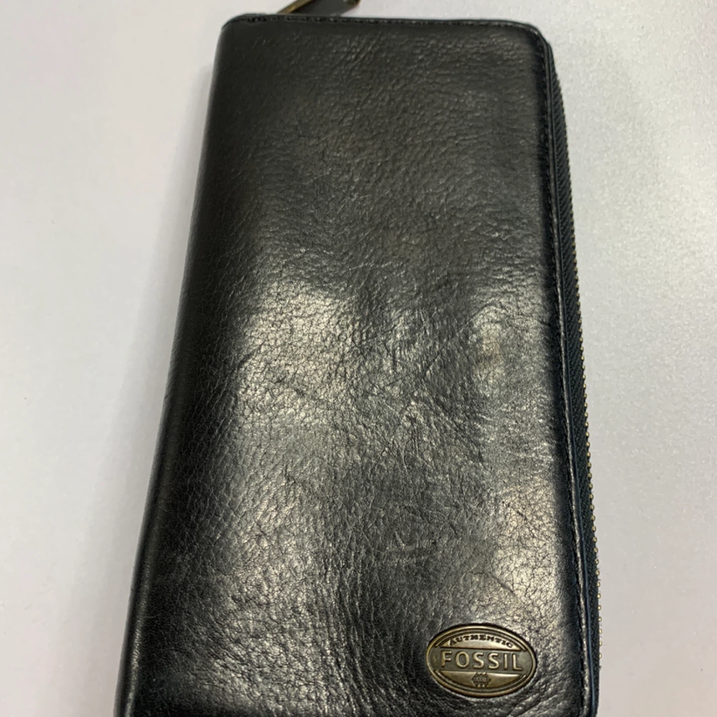 Fossil Black Leather Wallet ⚽️ - photo 4