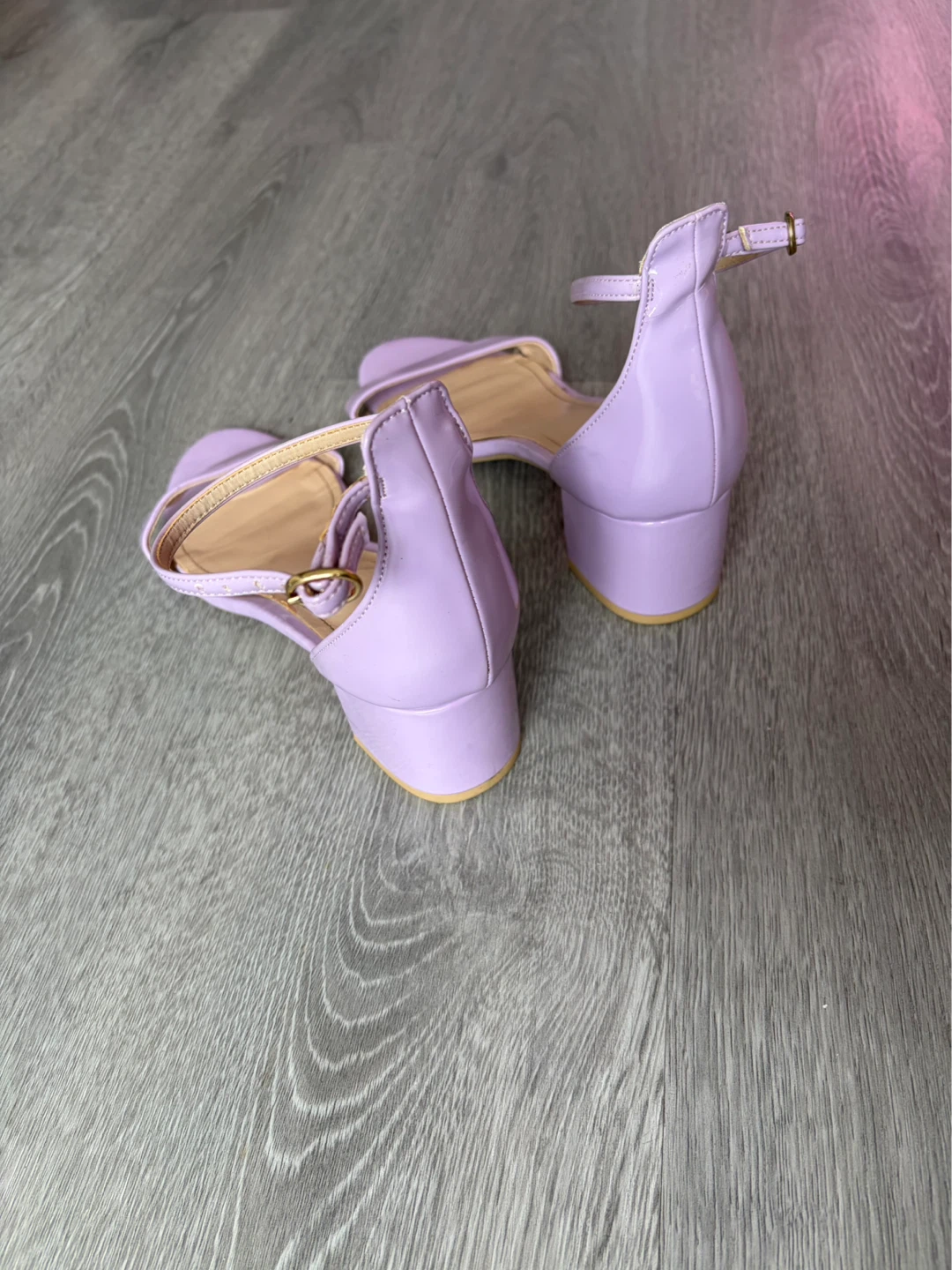 Lavender Block Heel Sandals - photo 2