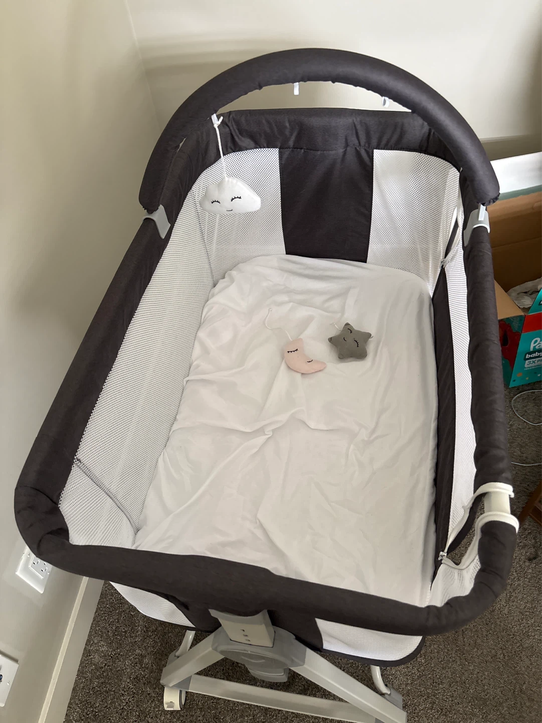 Portable Bassinet with Mobile - EVICTION SALE - photo 2