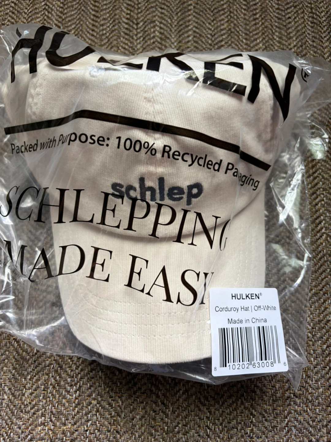 NEW! HULKEN Corduroy Hat - Off-White