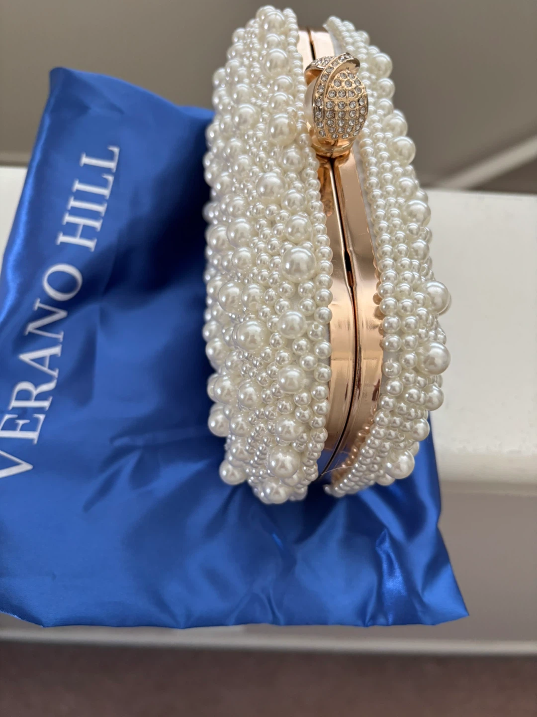 Verano Hill Pearl Clutch Evening Bag