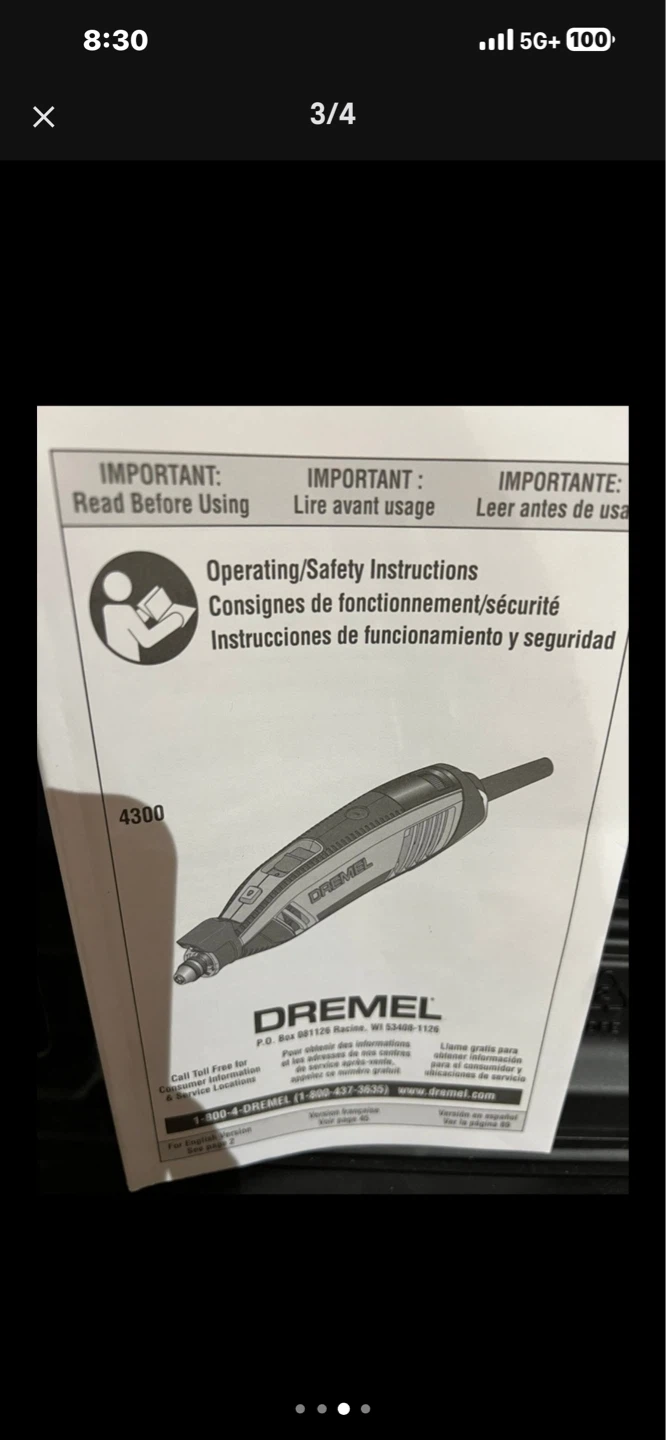 Dremel 4300 Rotary Tool Kit - photo 3