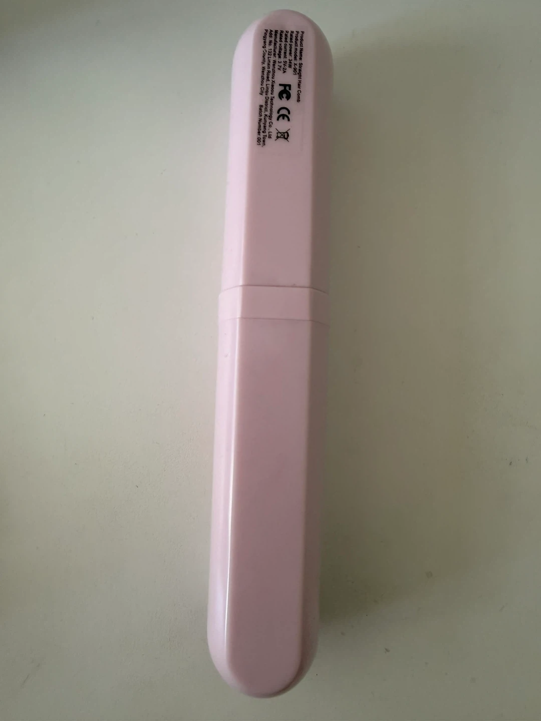 Pink Portable Hair Straightener Brush - photo 5