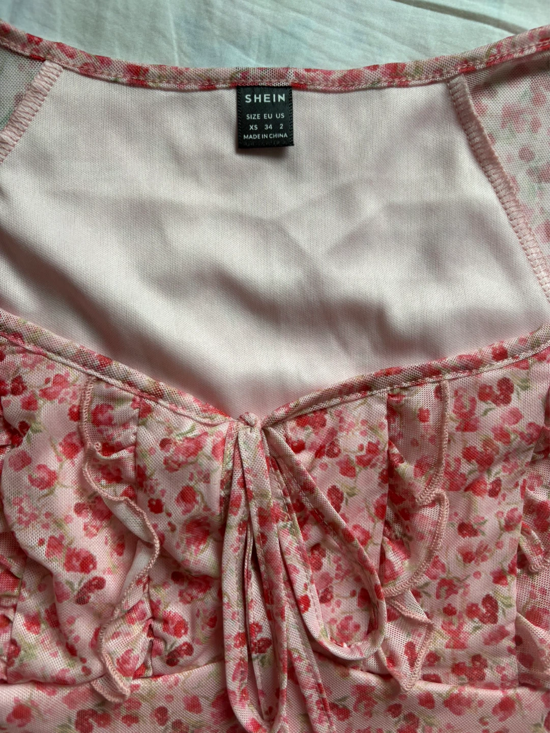 pink floral summer dress - photo 3