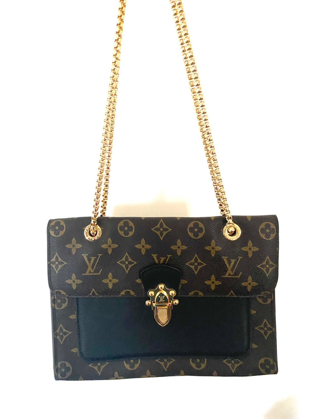 Design Lv Monogram Chain Shoulder Bag