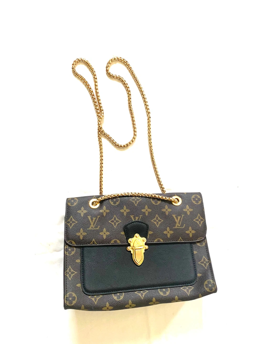 Design Lv Monogram Chain Shoulder Bag - photo 2