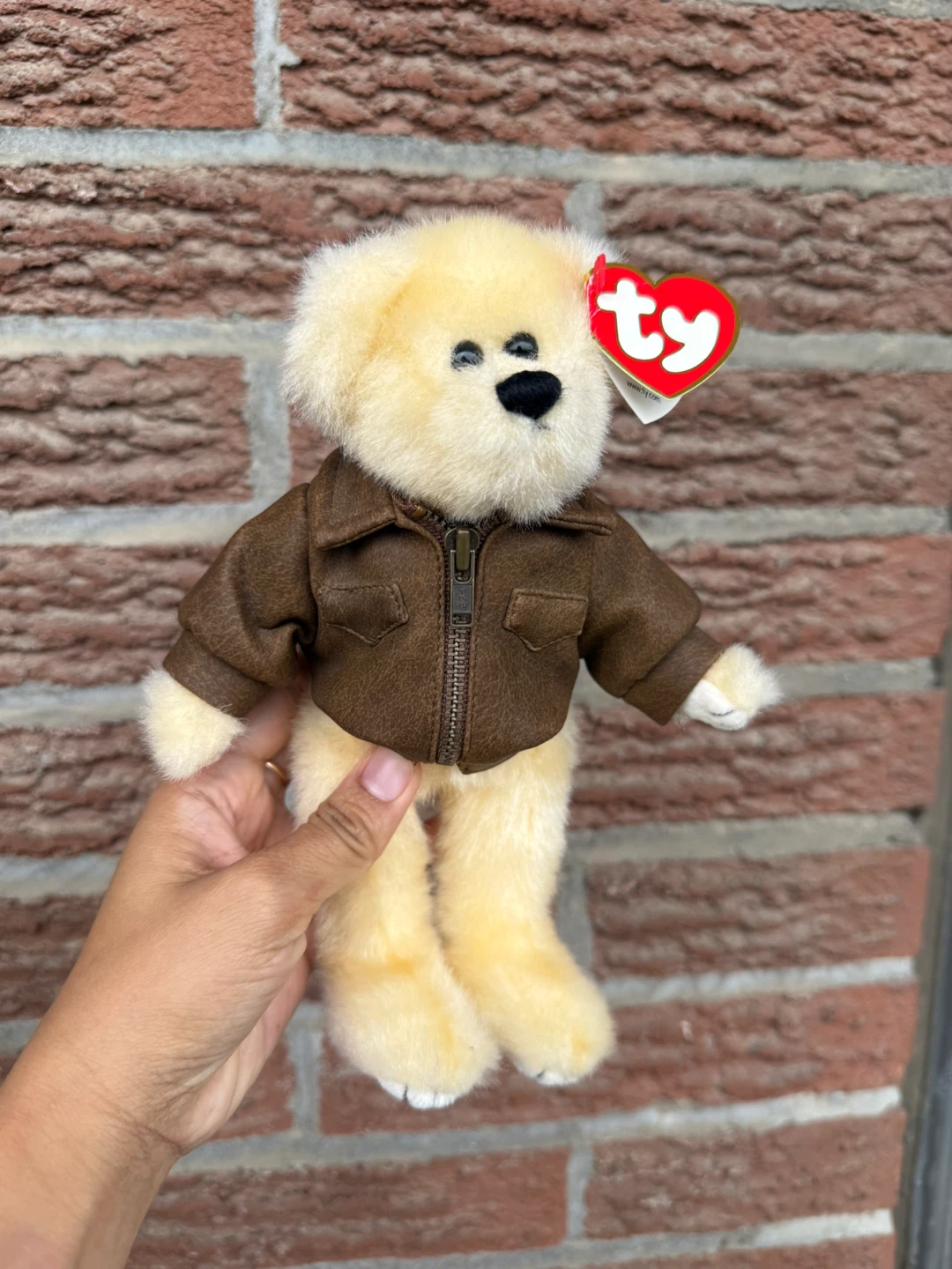 Vintage 1993 Ty Attic Treasures "Baron" Aviator Bear with Tag