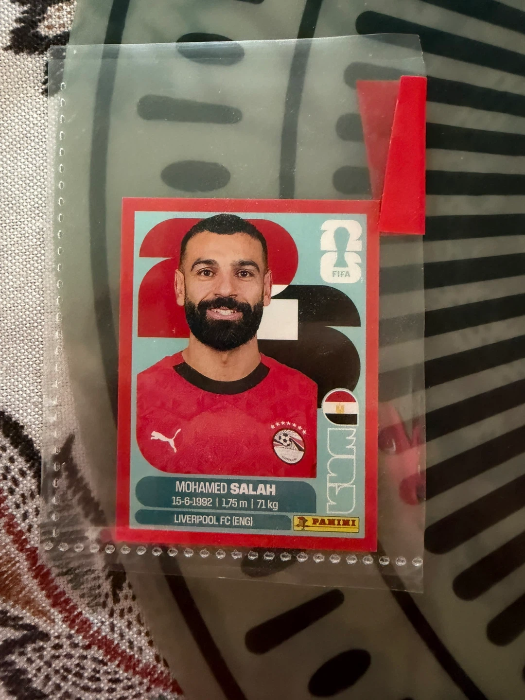 Red border 2026 FIFA World Cup Salah