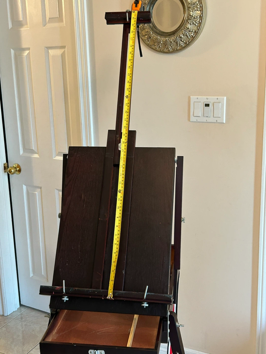 Wooden Art Easel with Strap - photo 3