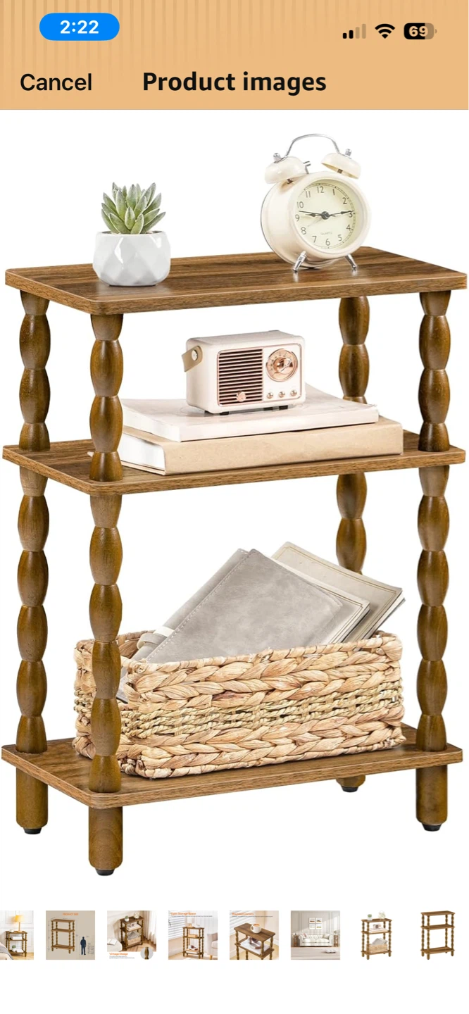 Narrow 3-Tier End Table - photo 3