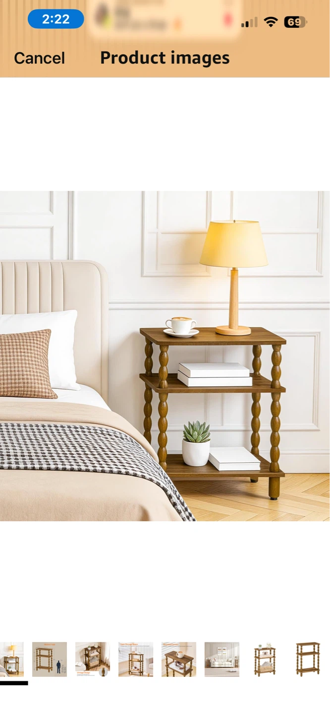 Narrow 3-Tier End Table - photo 5