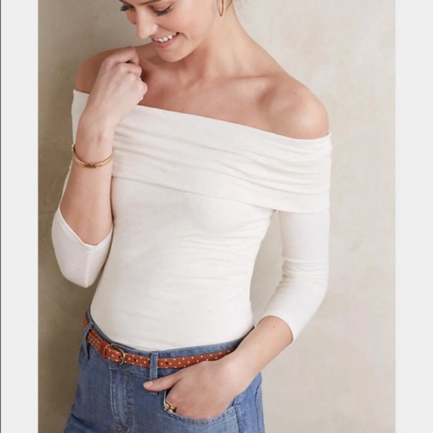 Anthropologie "Amadi" Off-the-Shoulder Top, M ⚽️