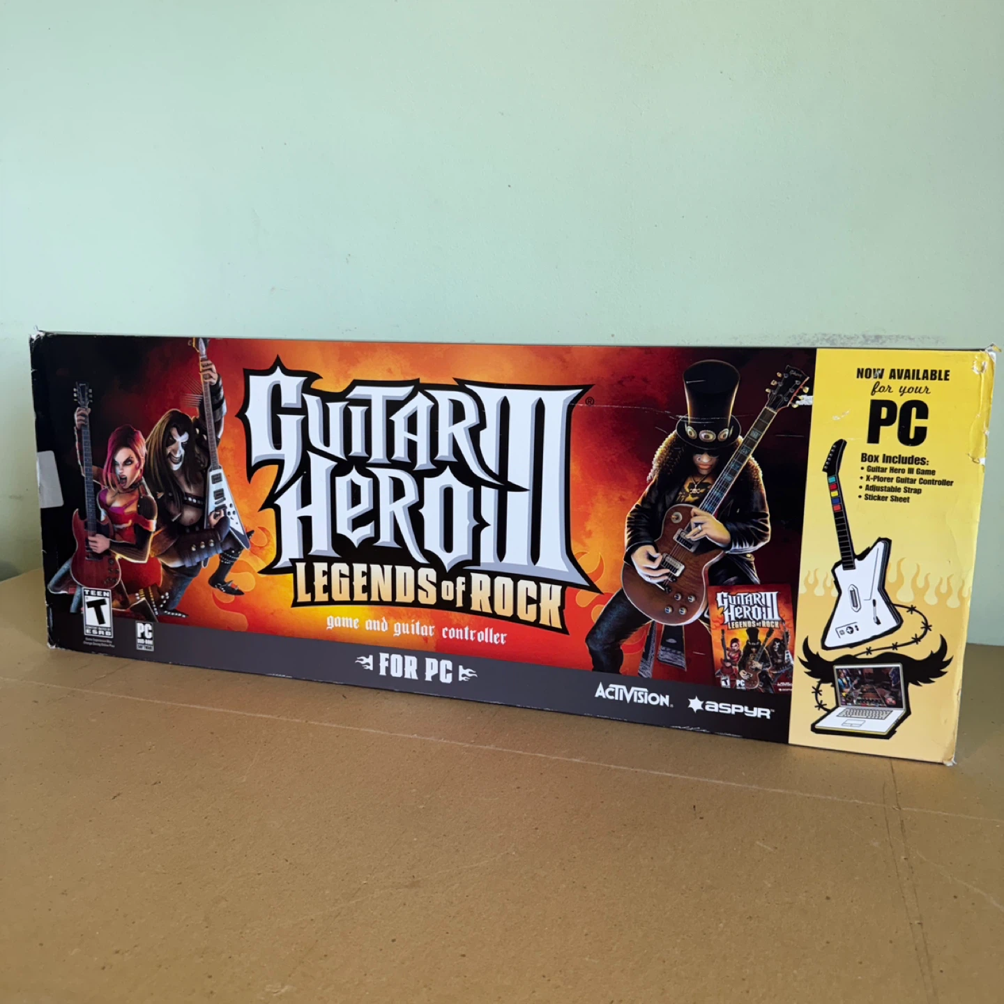Guitar Hero III Legends of Rock PC Game and Controller