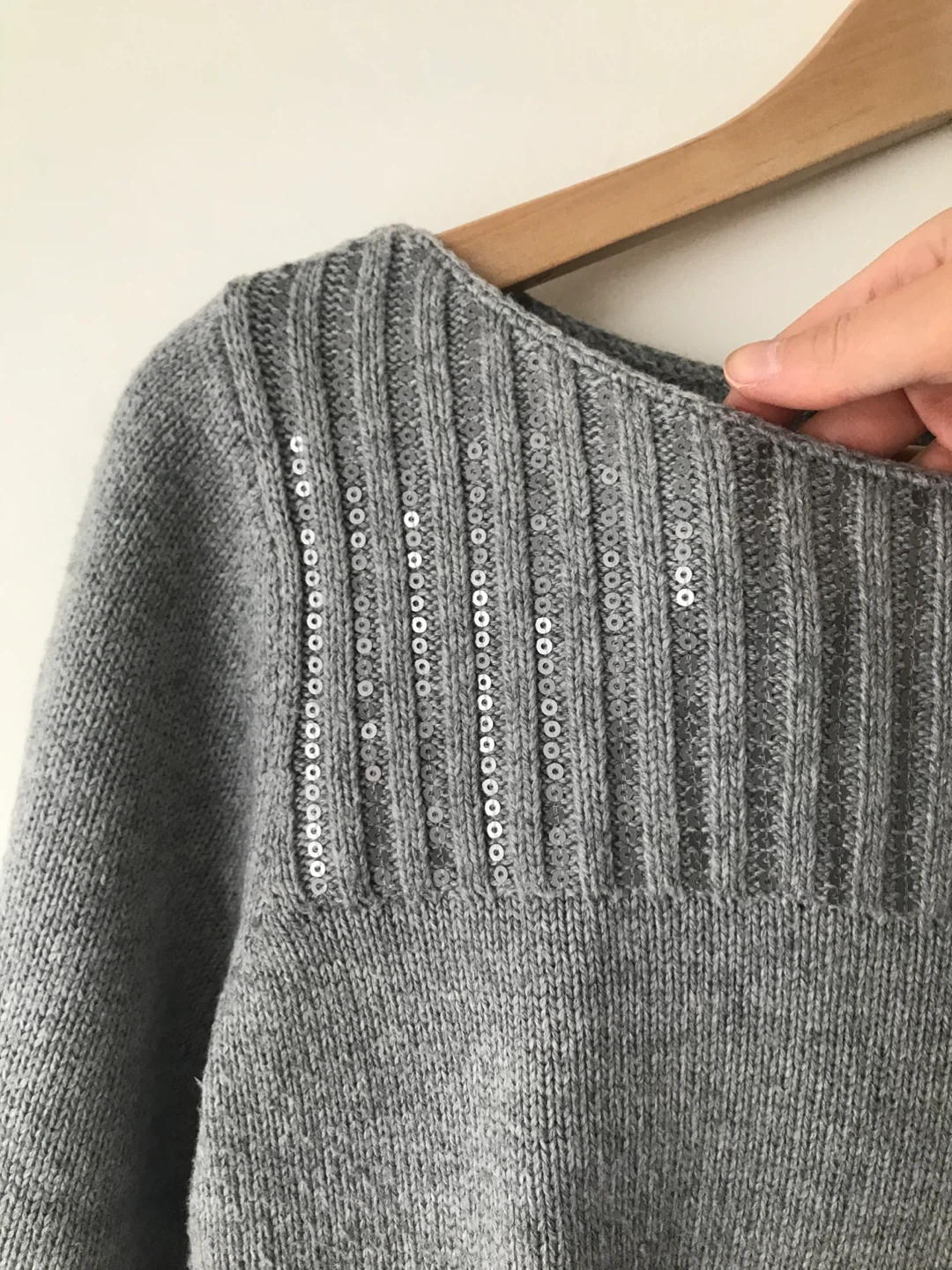 Loft Grey Sweater with Sequins, S ⚽️ - photo 2