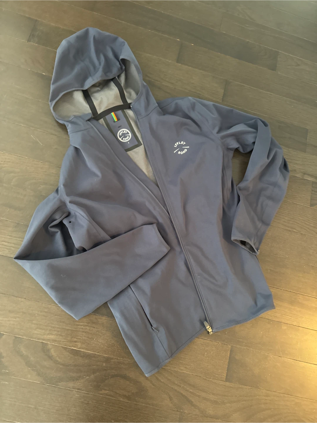Iffley Road Navy Hooded Jacket - Size S