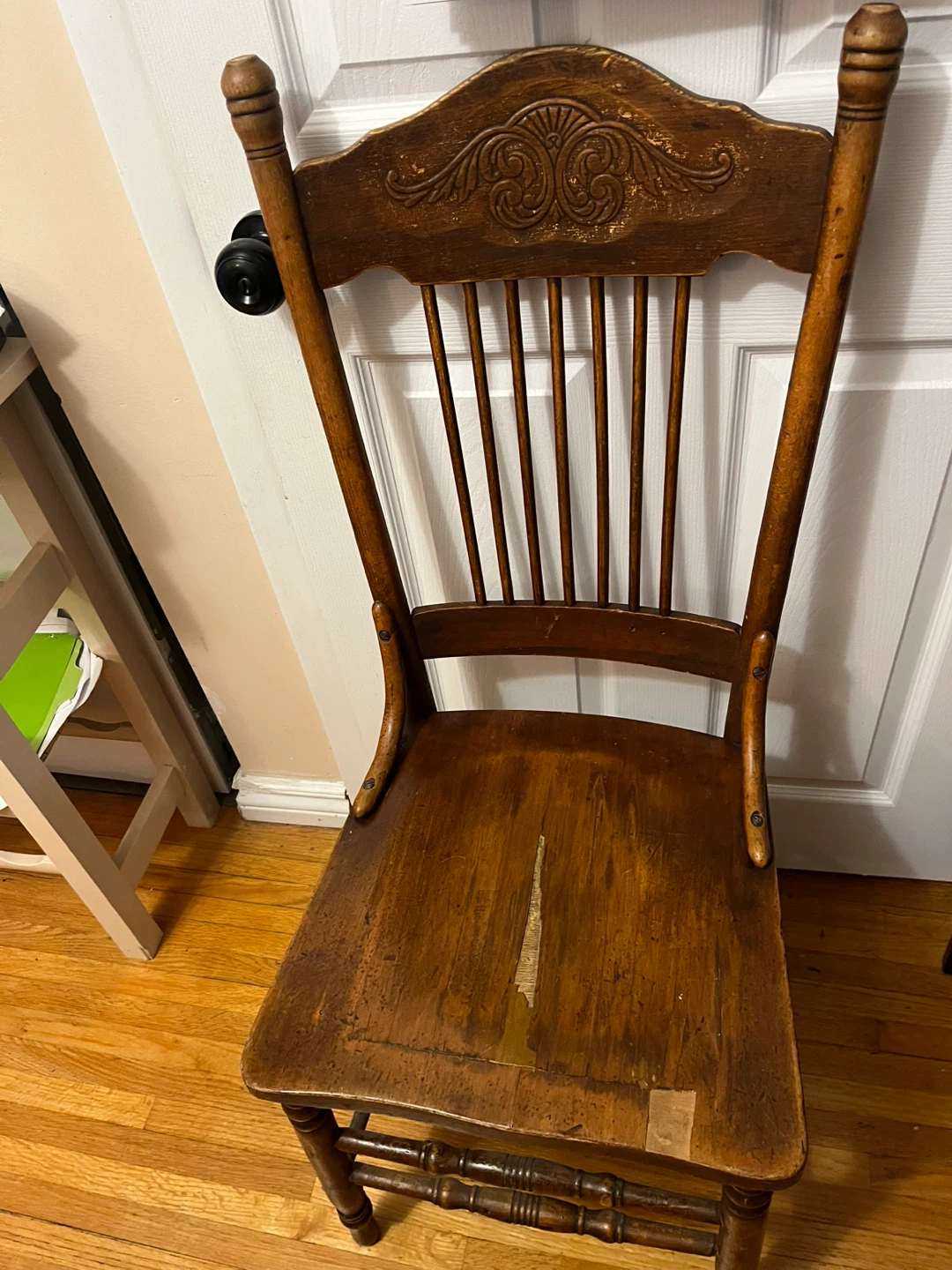 Vintage Spindle Back Wooden Chair