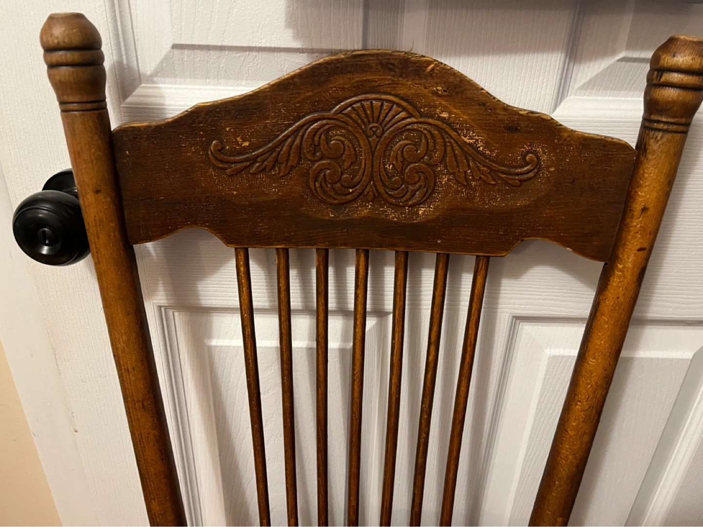 Vintage Spindle Back Wooden Chair - photo 3