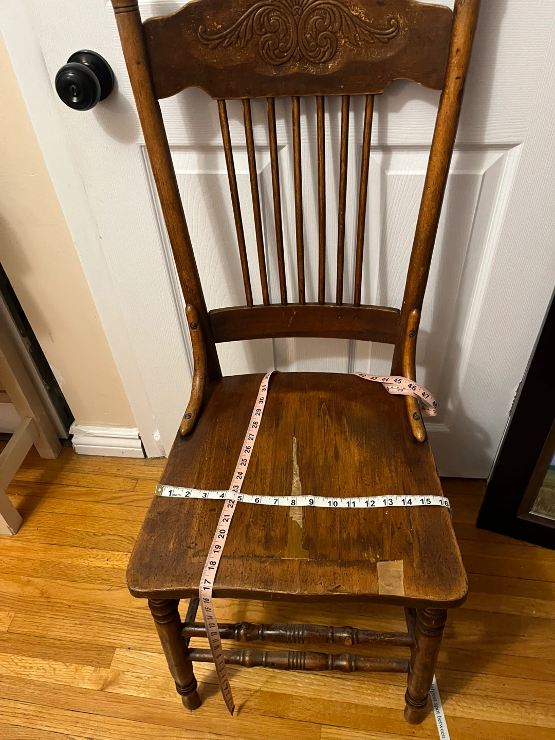 Vintage Spindle Back Wooden Chair - photo 4