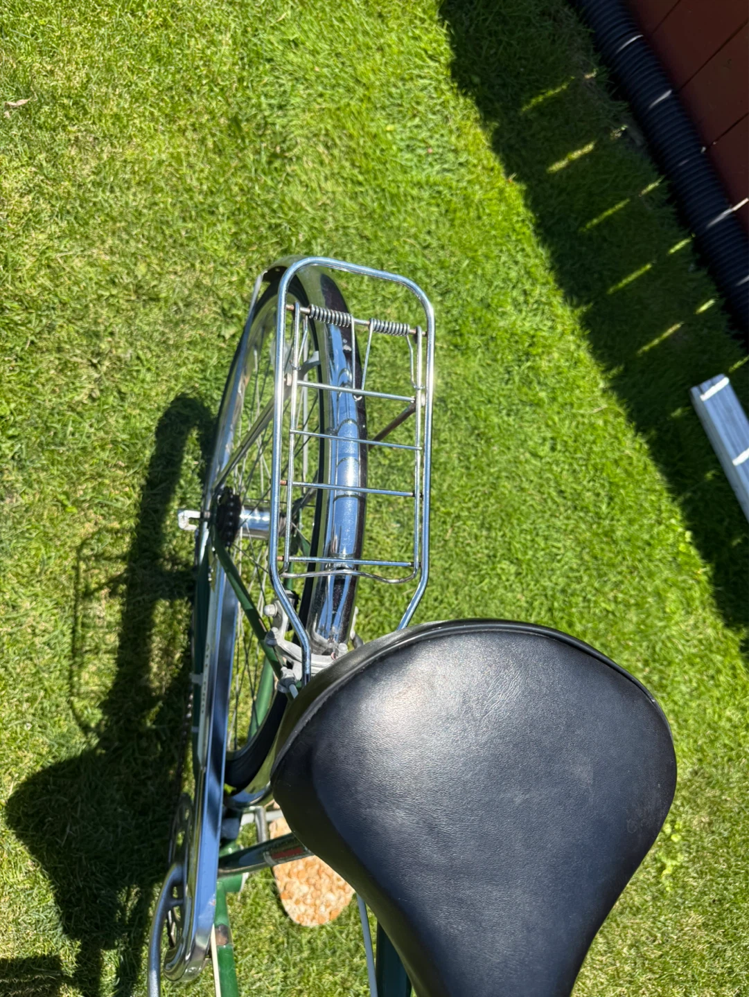 Green Classic Cruiser Bicycle with Rack - photo 5