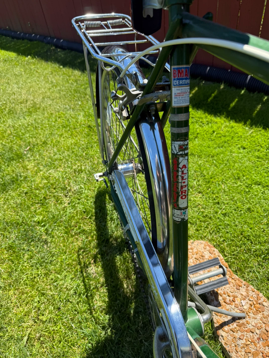 Green Classic Cruiser Bicycle with Rack - photo 4