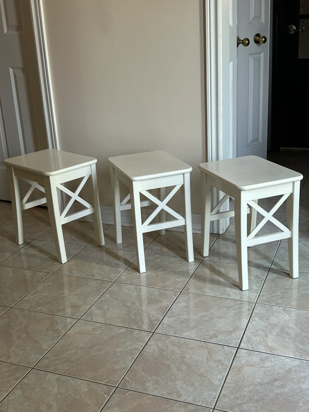 IKEA Ingolf Stools (Set of 3)