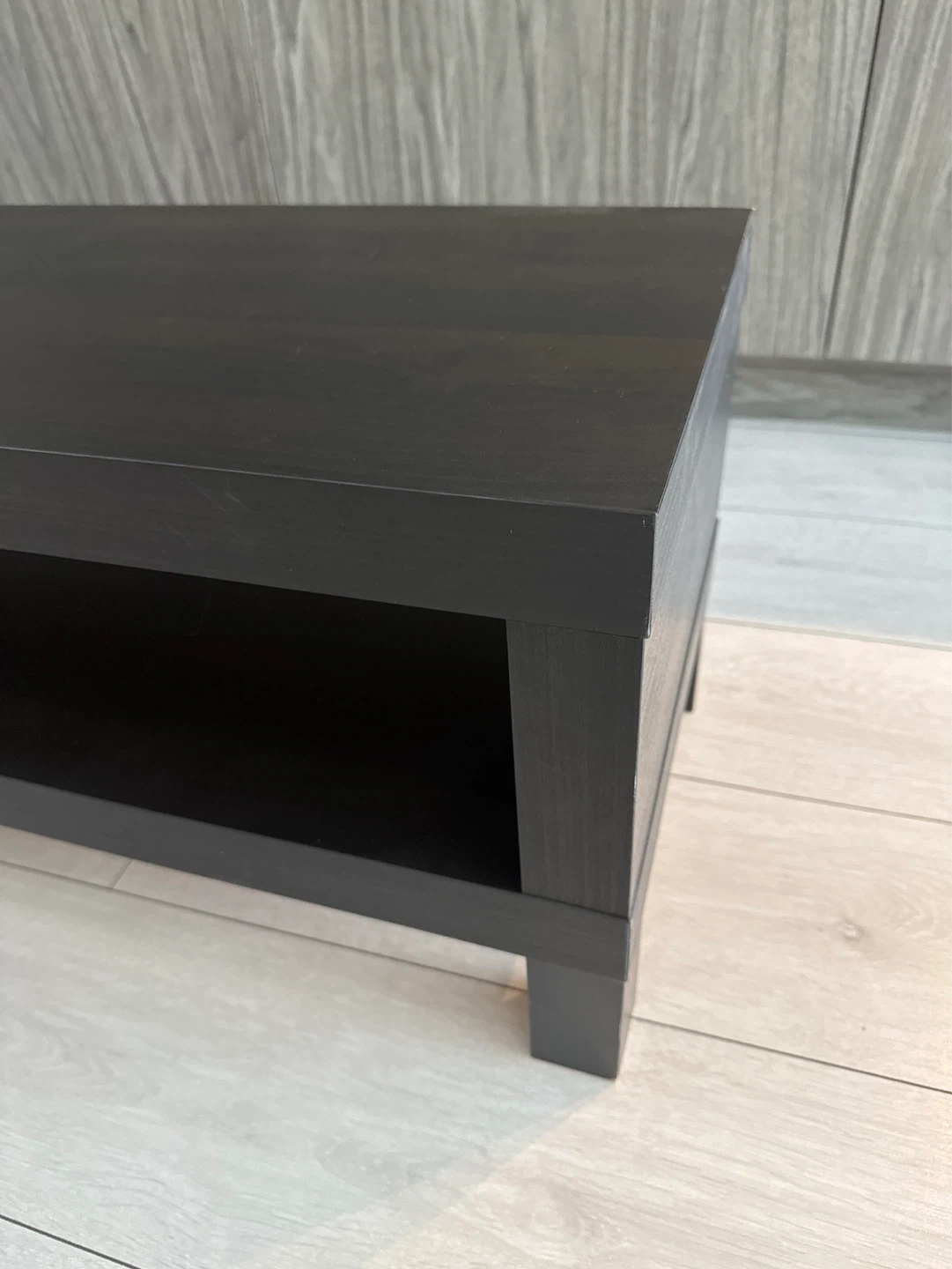 IKEA Black media console table - photo 3