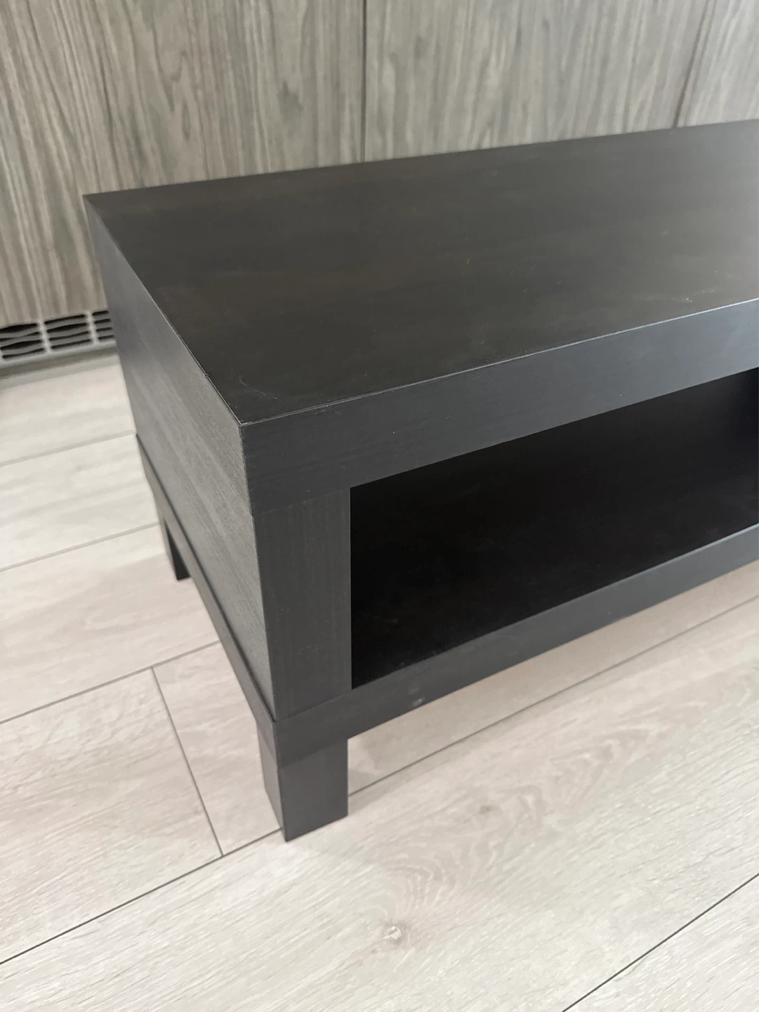 IKEA Black media console table - photo 2