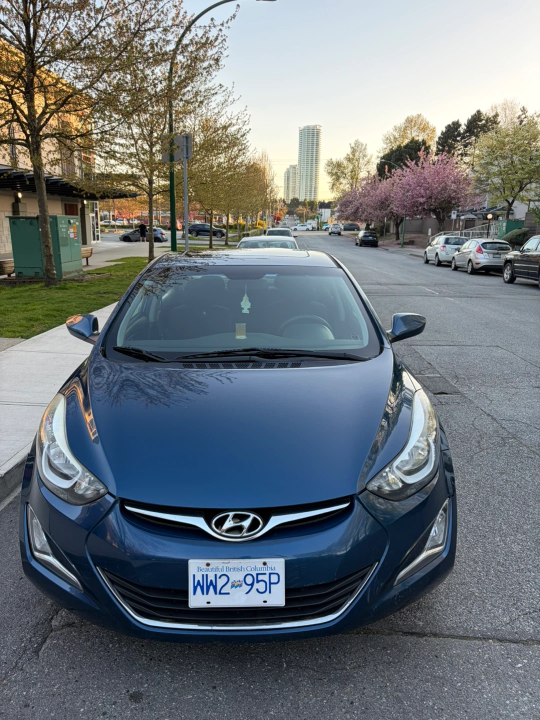 Blue Hyundai Elantra Sedan 2016