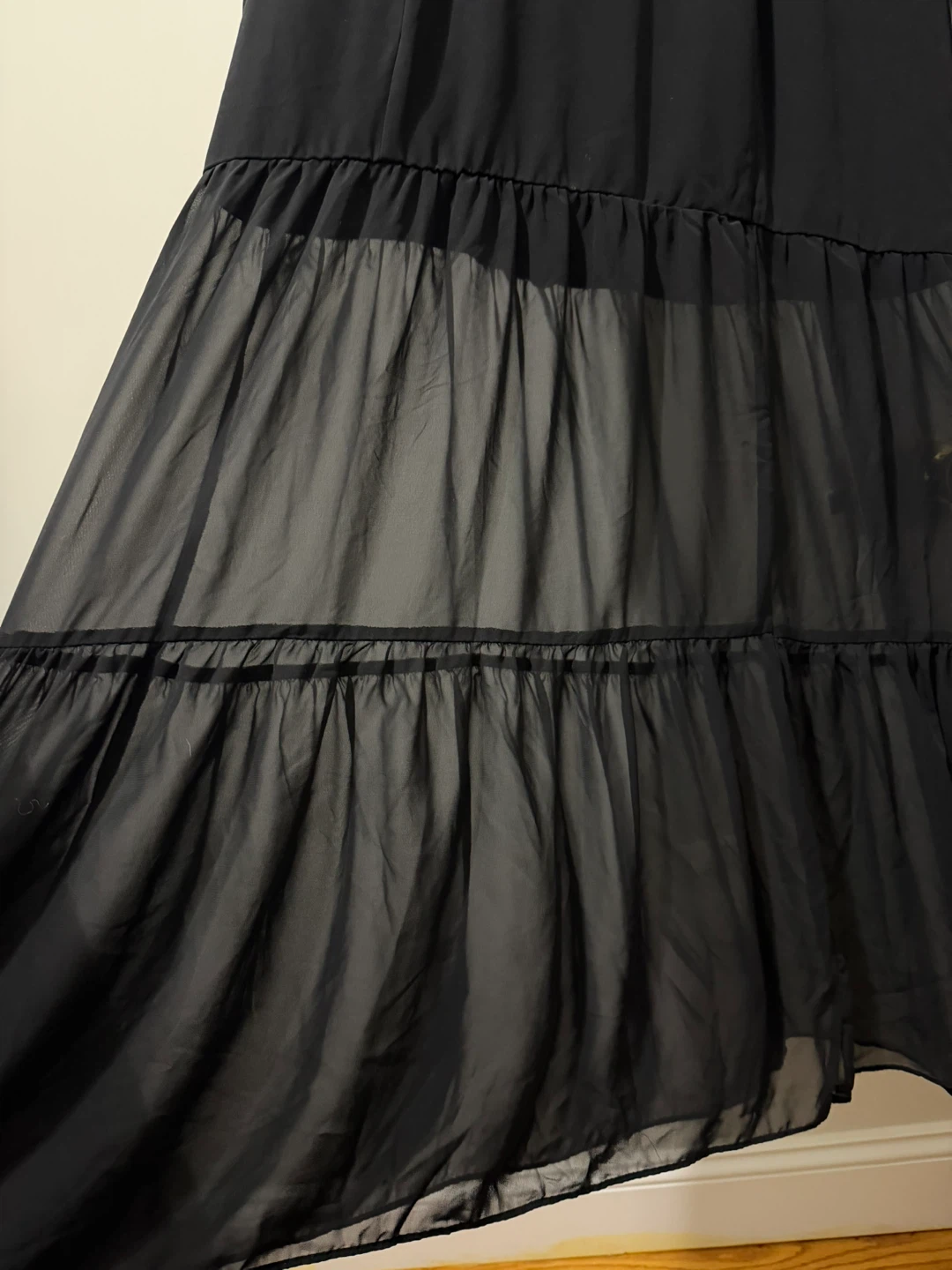 Black Chiffon Maxi Dress - photo 3