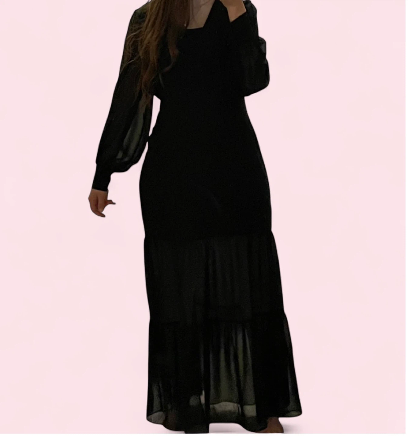 Black Chiffon Maxi Dress - photo 2