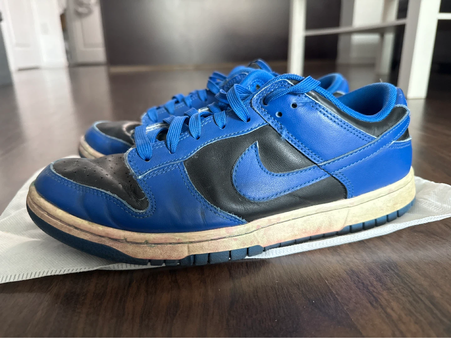 Nike Dunk Low Royal Blue and Black Sneakers - photo 3