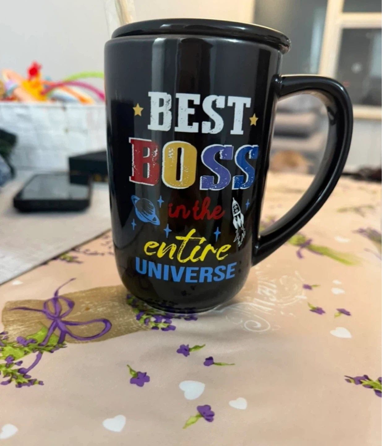 Best Boss Coffee Mug with Spoon and Lid - photo 2