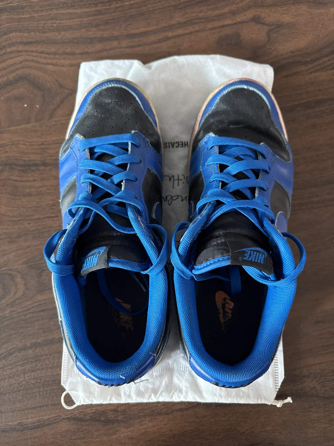 Nike Dunk Low Royal Blue and Black Sneakers - photo 5