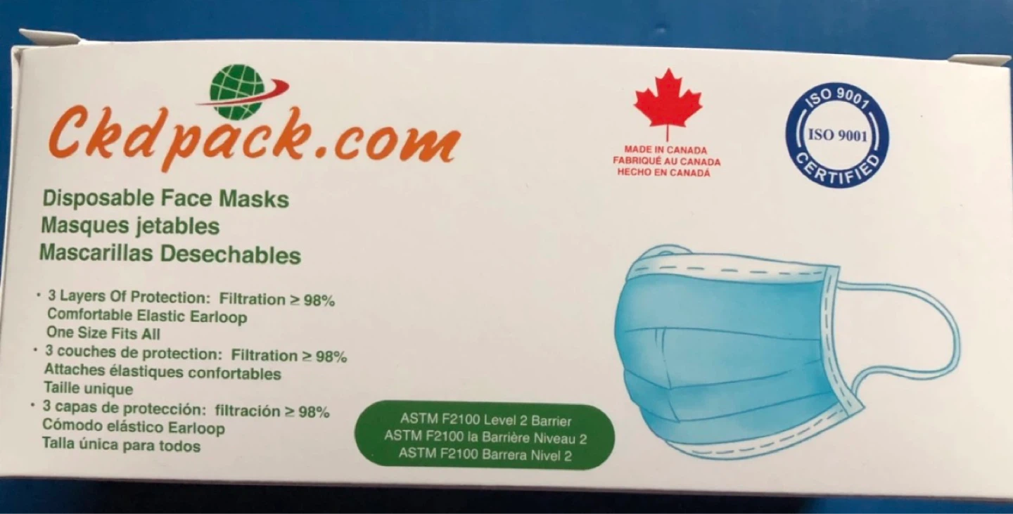 ⚽️Ckdpack Disposable Face Masks - 50 Count - photo 2
