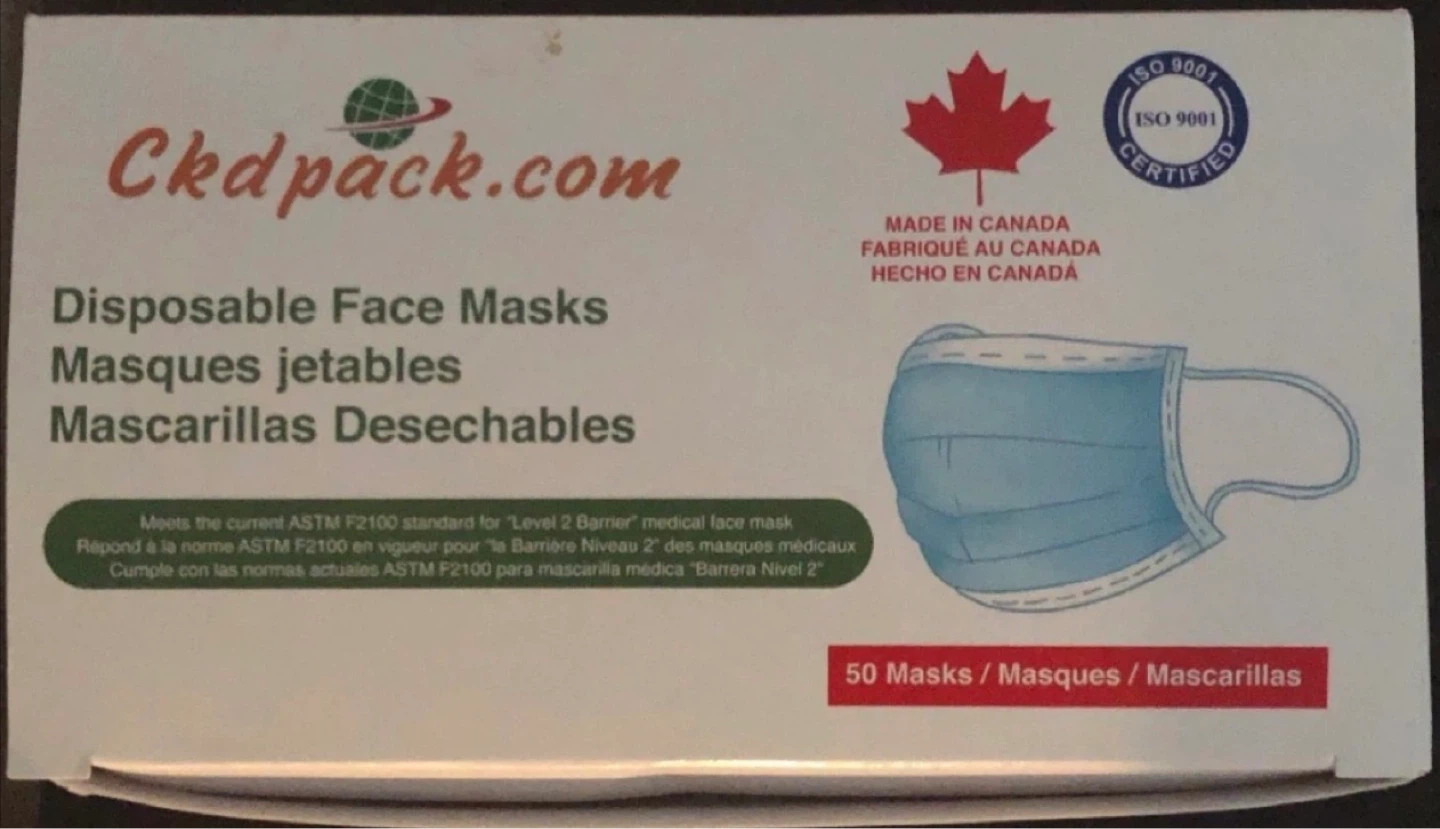 ⚽️Ckdpack Disposable Face Masks - 50 Count