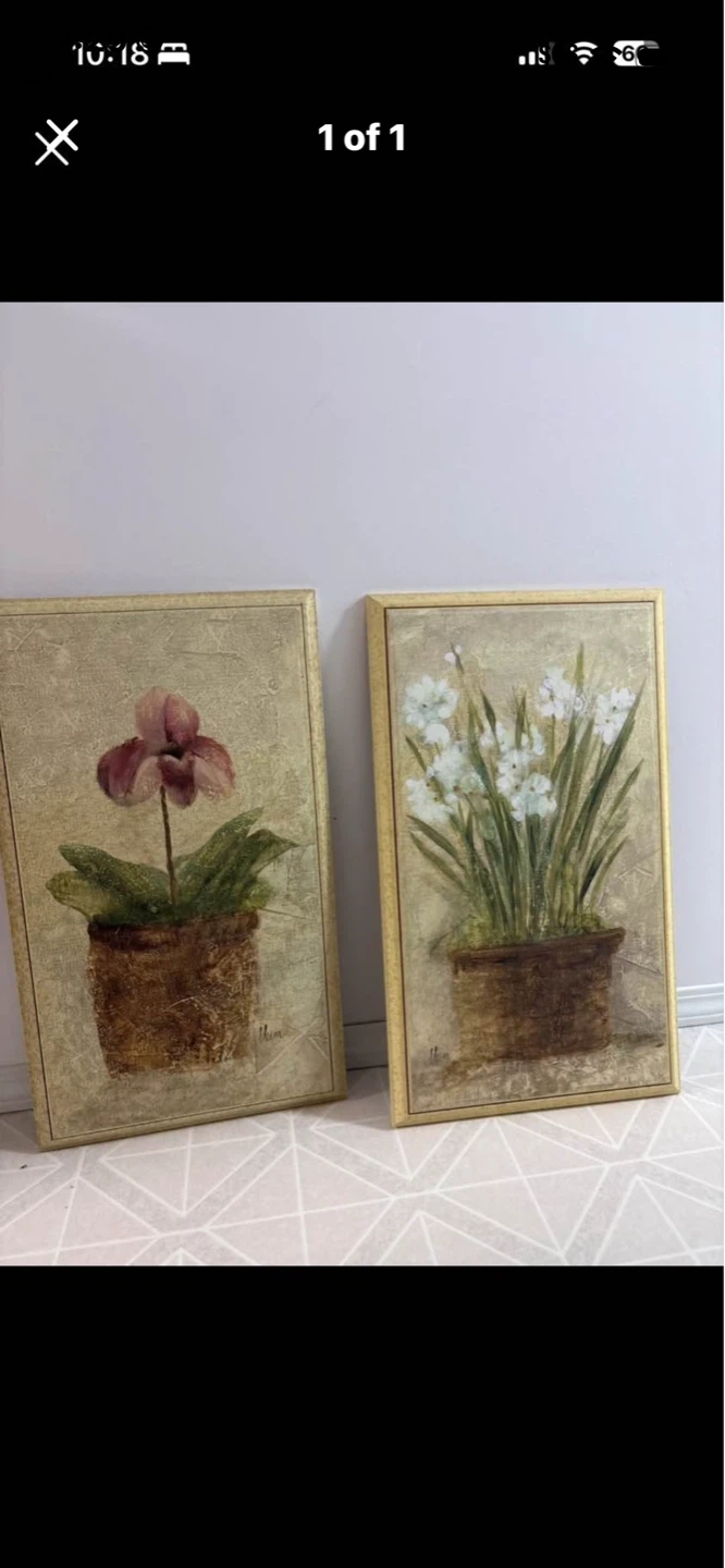Set of 3 Botanical Wall Art Canvases - photo 2