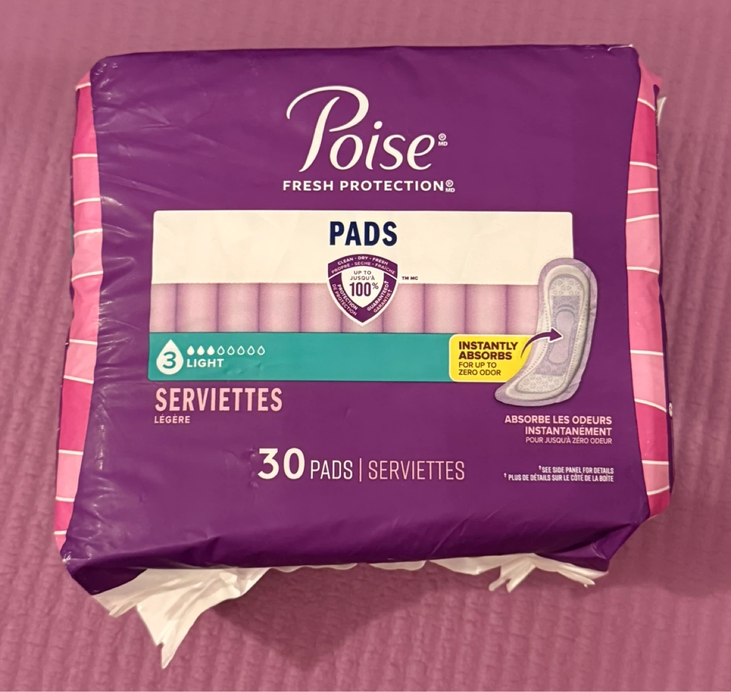 NEW⚽️Poise Fresh Protection Light Pads